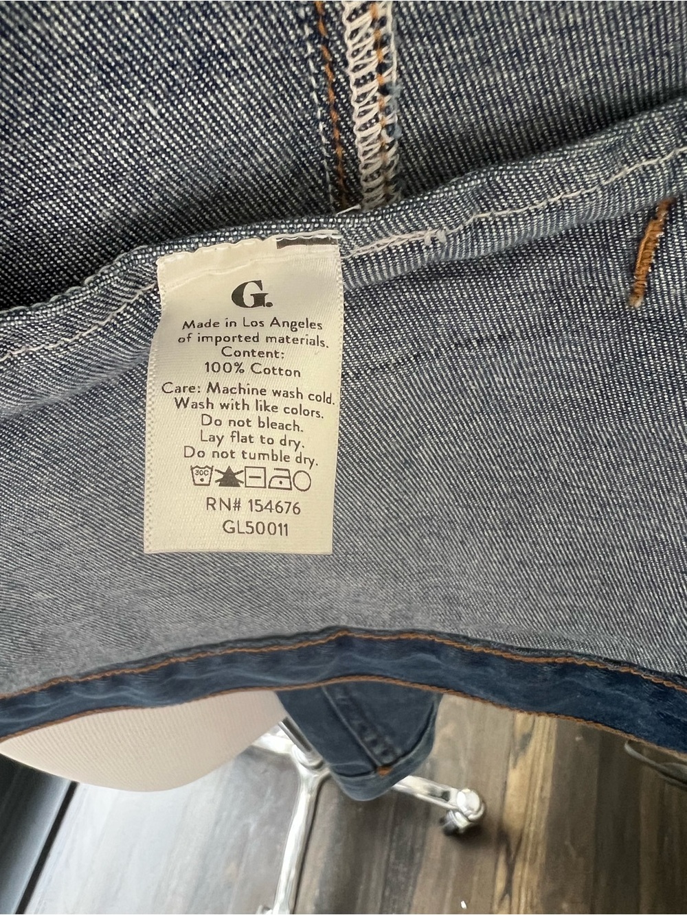 GOOP G.Label Gwyn Fitted Women's Denim Jacket with puffed shoulder detail size M - Picture 8 of 10